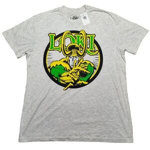 LOKI Marvel Studios Men Big & Tall  XLT Gray  Graphic T-Shirt NEW